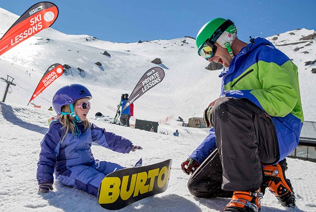 Mt. Hutt Ski Area ski school.